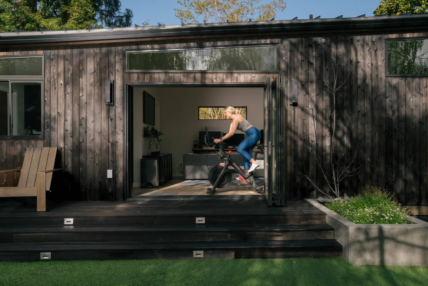 Homeowner started off her morning with a workout in her Abodu ADU. 